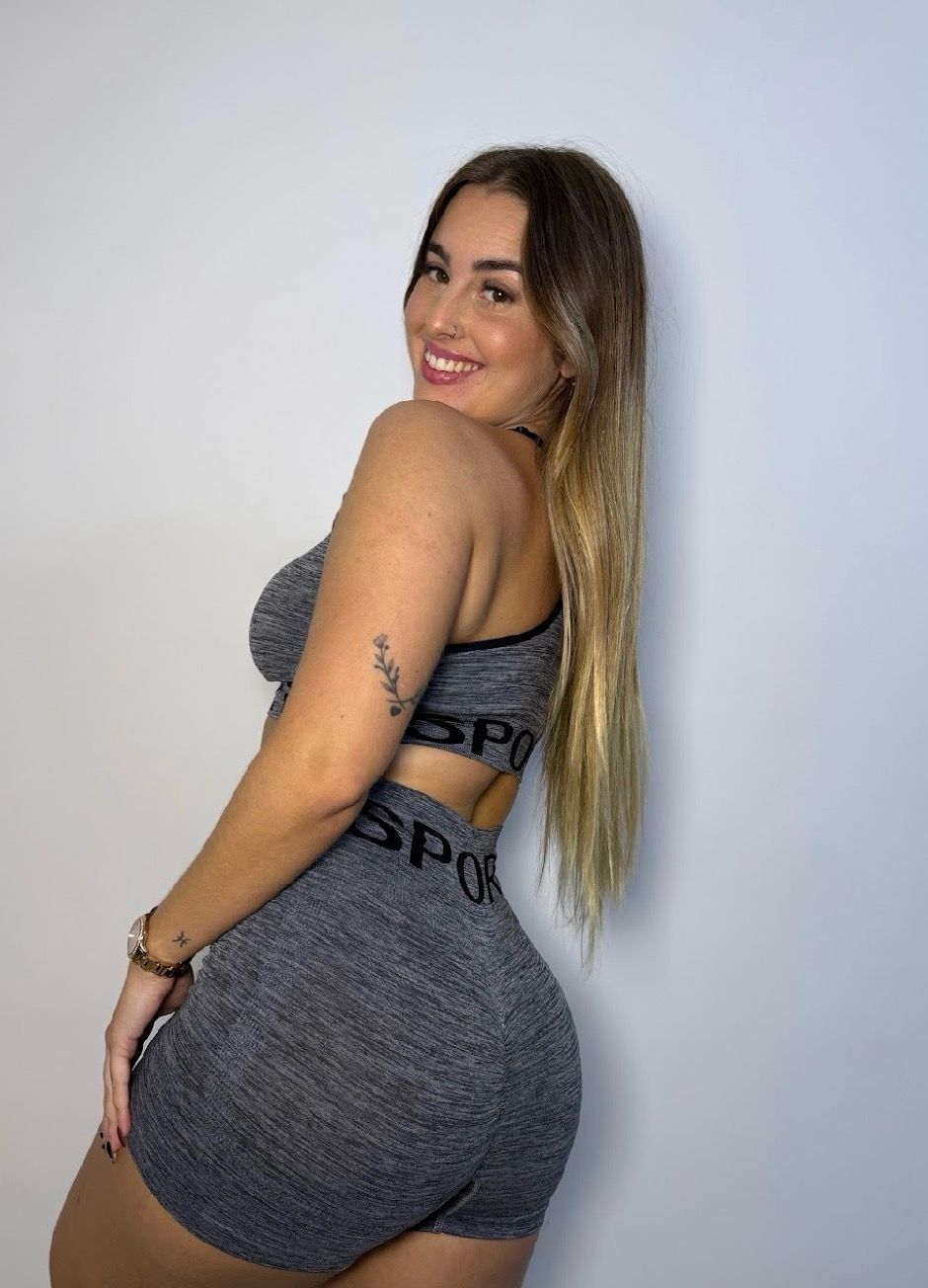 Conjunto Short con Push Up + Sosten deportivo