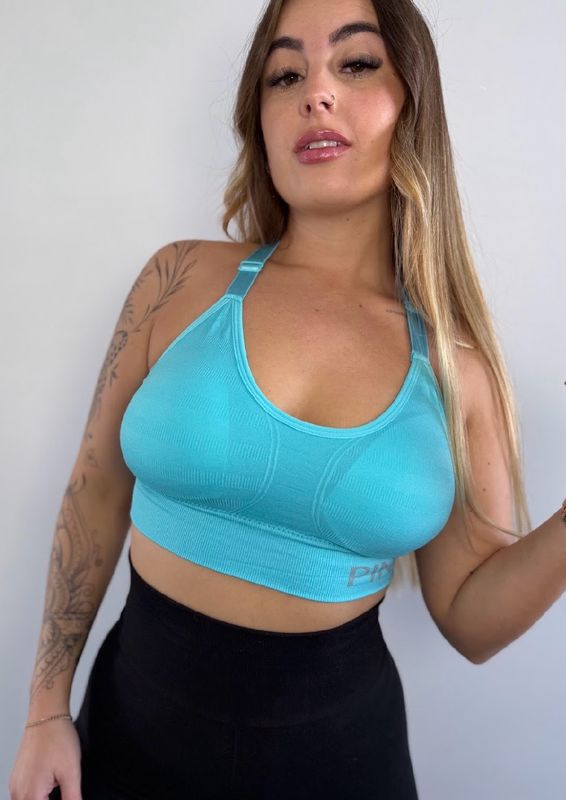 Top deportivo con push up X MAYOR ($170c/u paquete minimo de 6 unidades)
