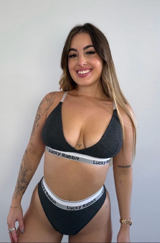 Conjunto de Ropa interior de sutien mas colaless en tela morley con faja