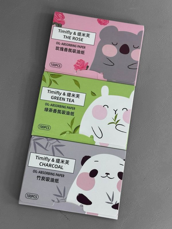PacK de 100 Hojas absorventes faciales (eliminan exceso de grasa)