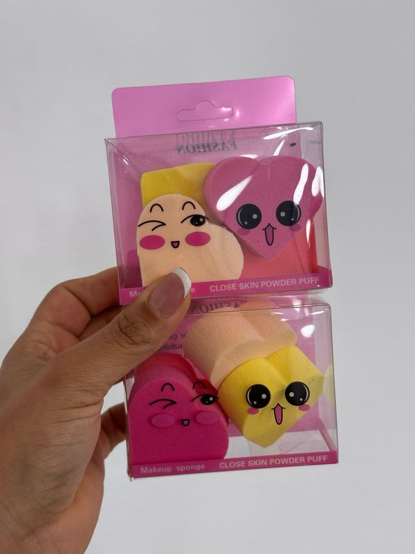 Set de 4 esponjas para maquillaje