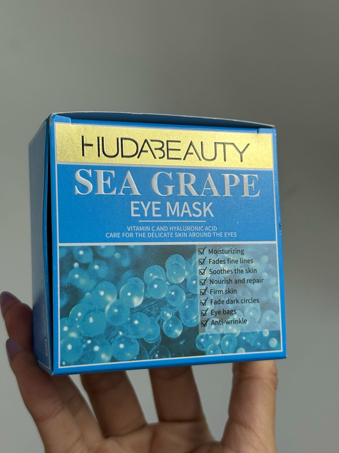 Paquete de mascarillas parches para ojos de sea grape
