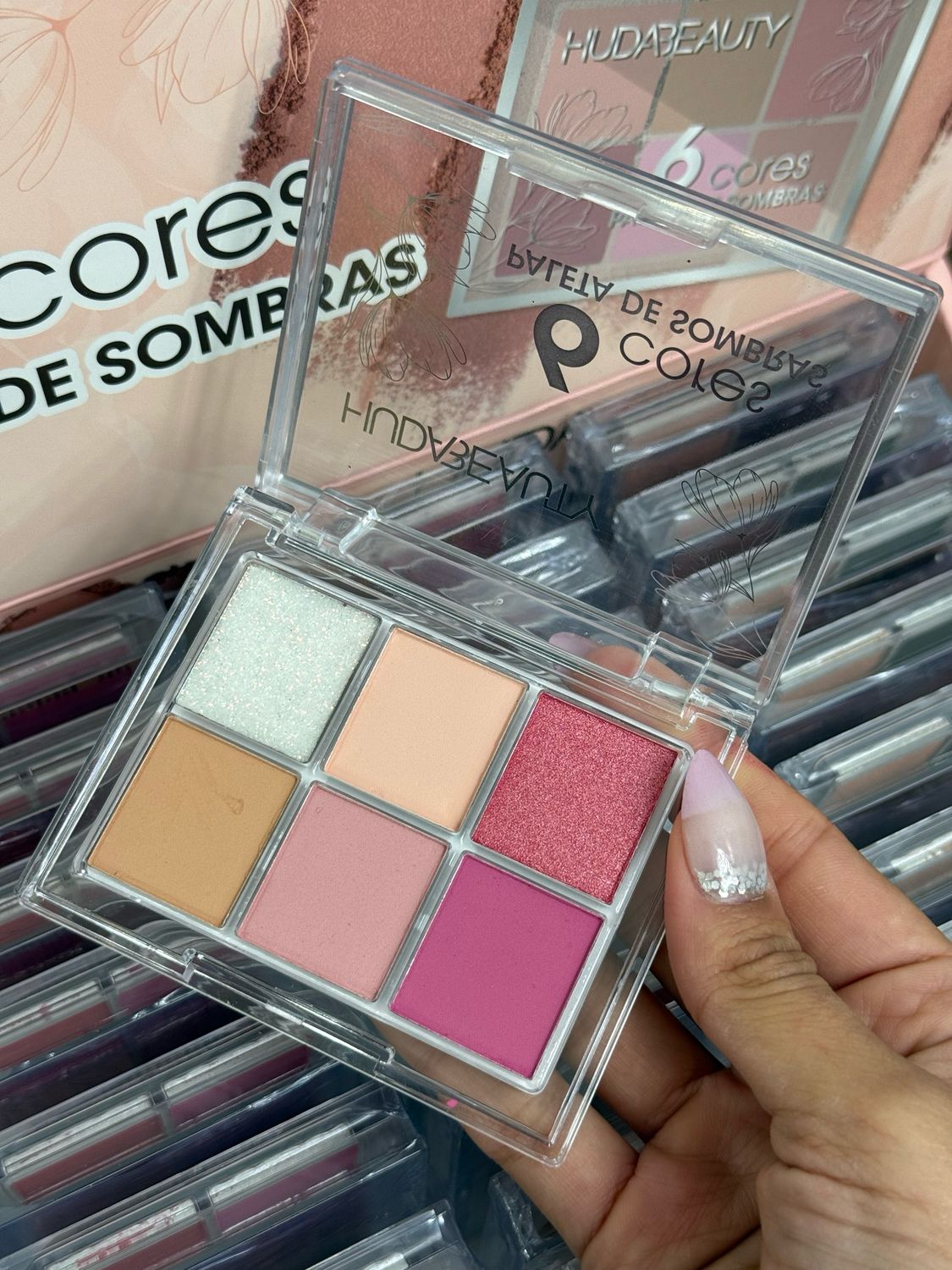 Paleta de sombras de 6 colores