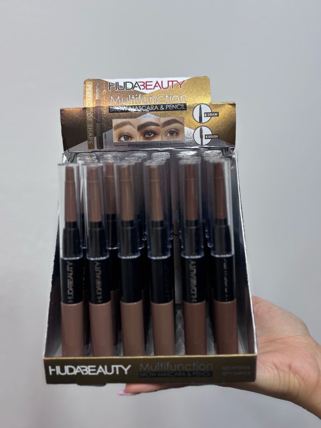 Delineador de cejas mas lapiz tonos marrones X MAYOR ($150 c/u paquete minimo de 4 unidades)