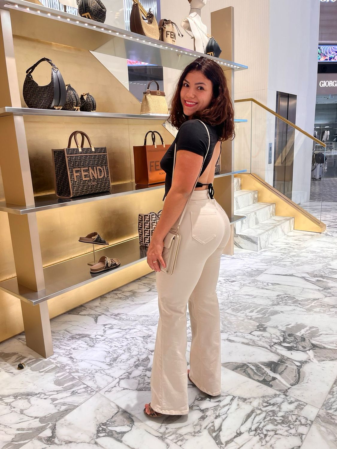 Jean Wid Leg Crema
