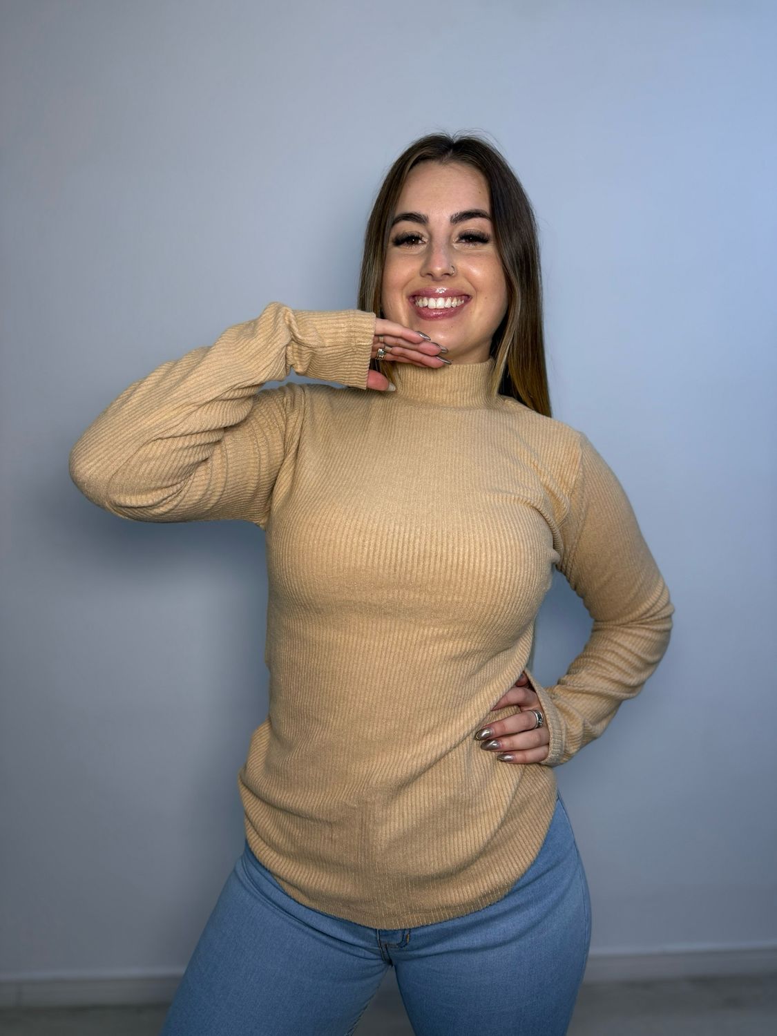 Polera Morley peludita Larga