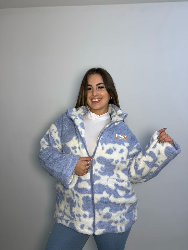 Campera print super abrigada
