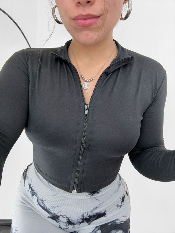 Campera corta en tela Brush Campera corta en tela Brush