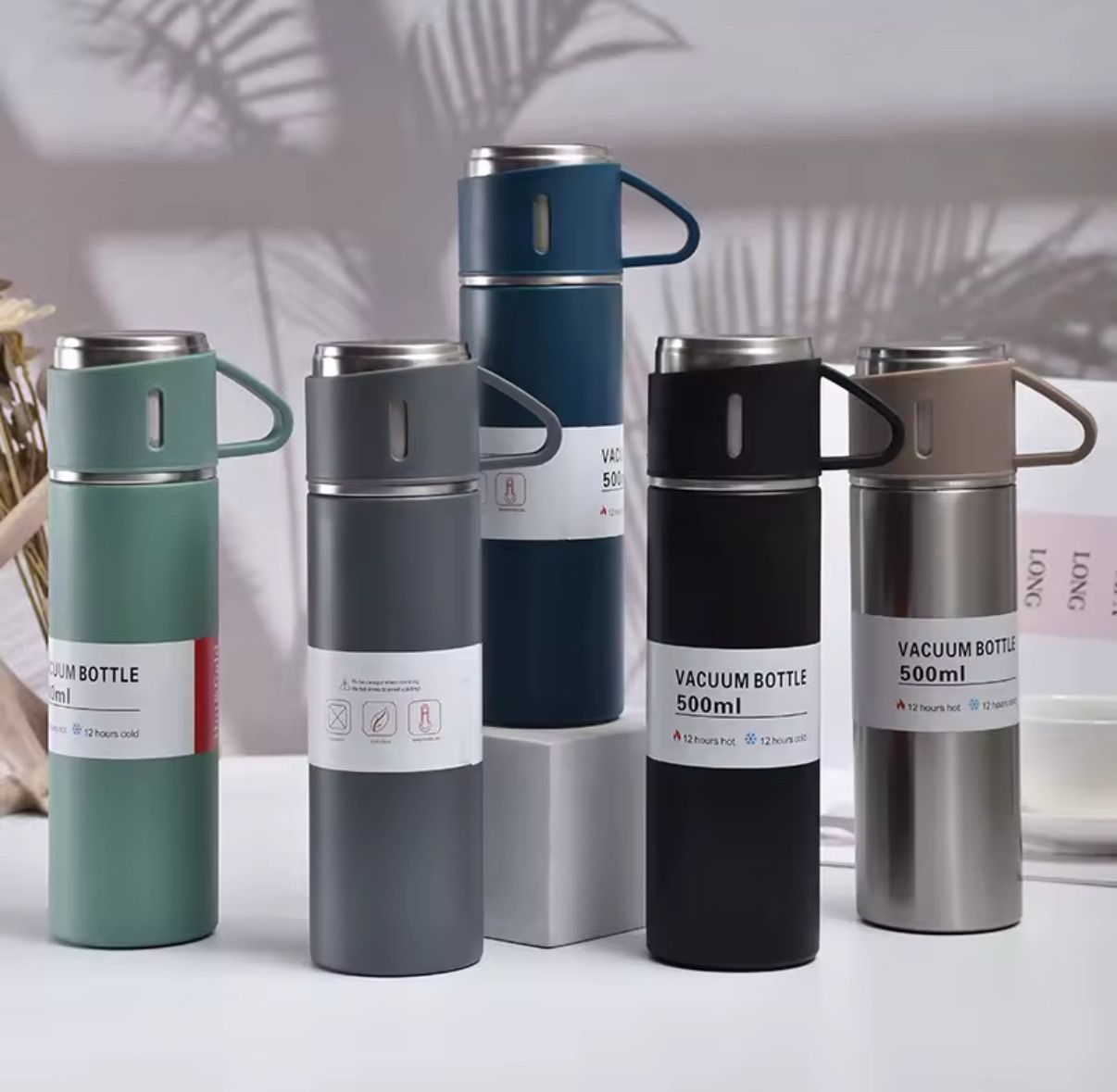 Set de termo y 3 tazas X MAYOR ($190 c/u paquete minimo de 12 unidades)