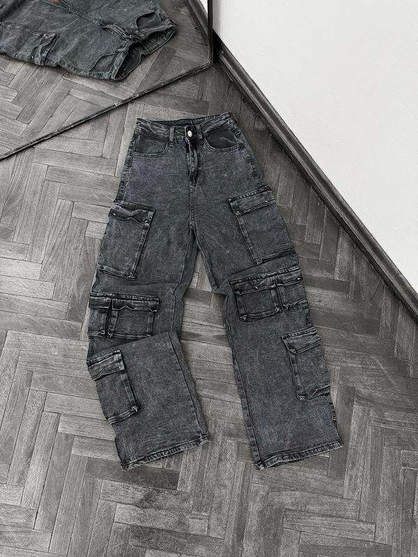 Jean Bogota cargo mega elastizado tiro alto X MAYOR ($990 c/u paquete de minimo 6 unidades)