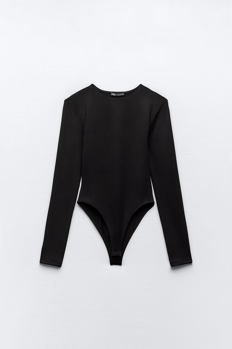 Body manga larga tela mega elastizada FOREVER YOUNG color negro X MAYOR ($270 c/u paquete minimo de 12 unidades
