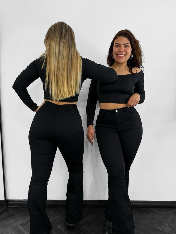 Pantalon oxford NEGRO mega alicrado