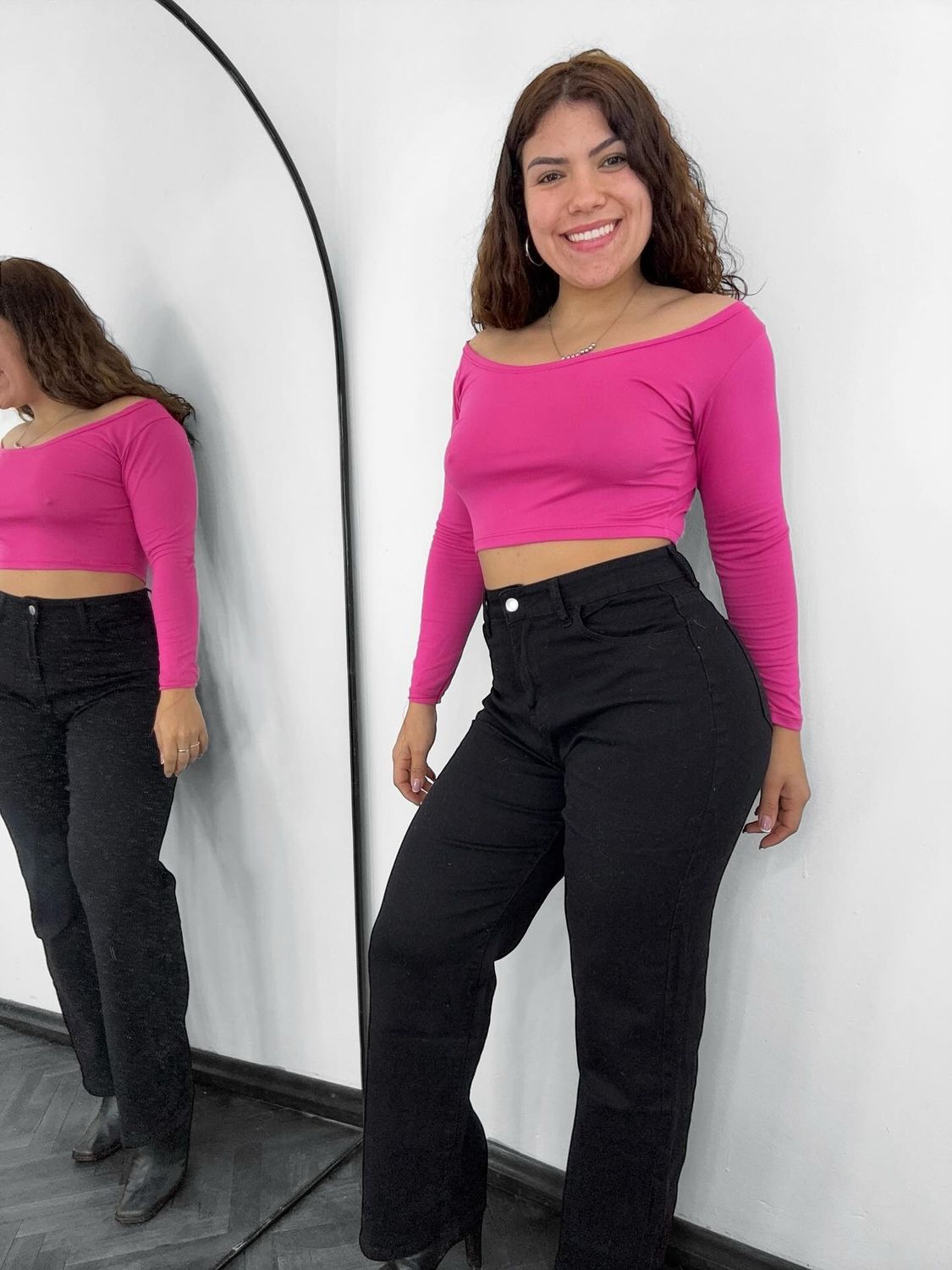 Jean WID LEG mega elastizado color negro