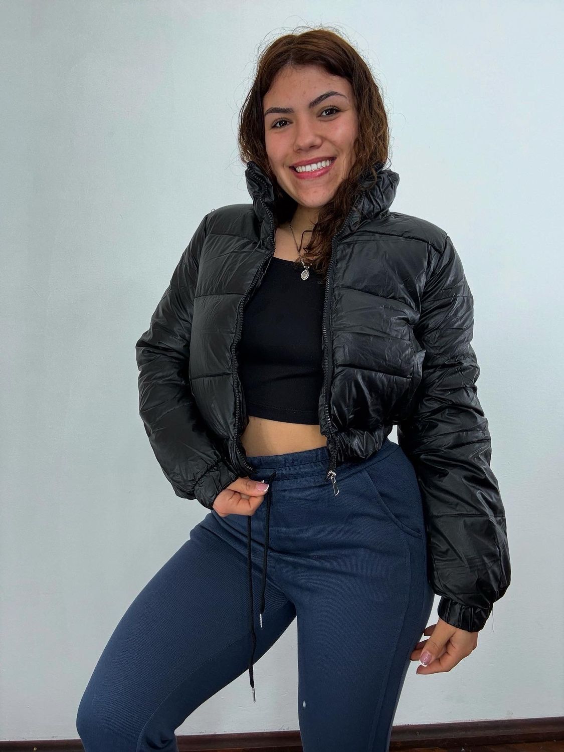 Campera puffer corta