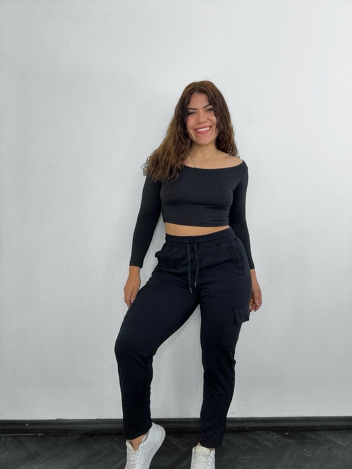 Pantalon cargo babucha afelpado