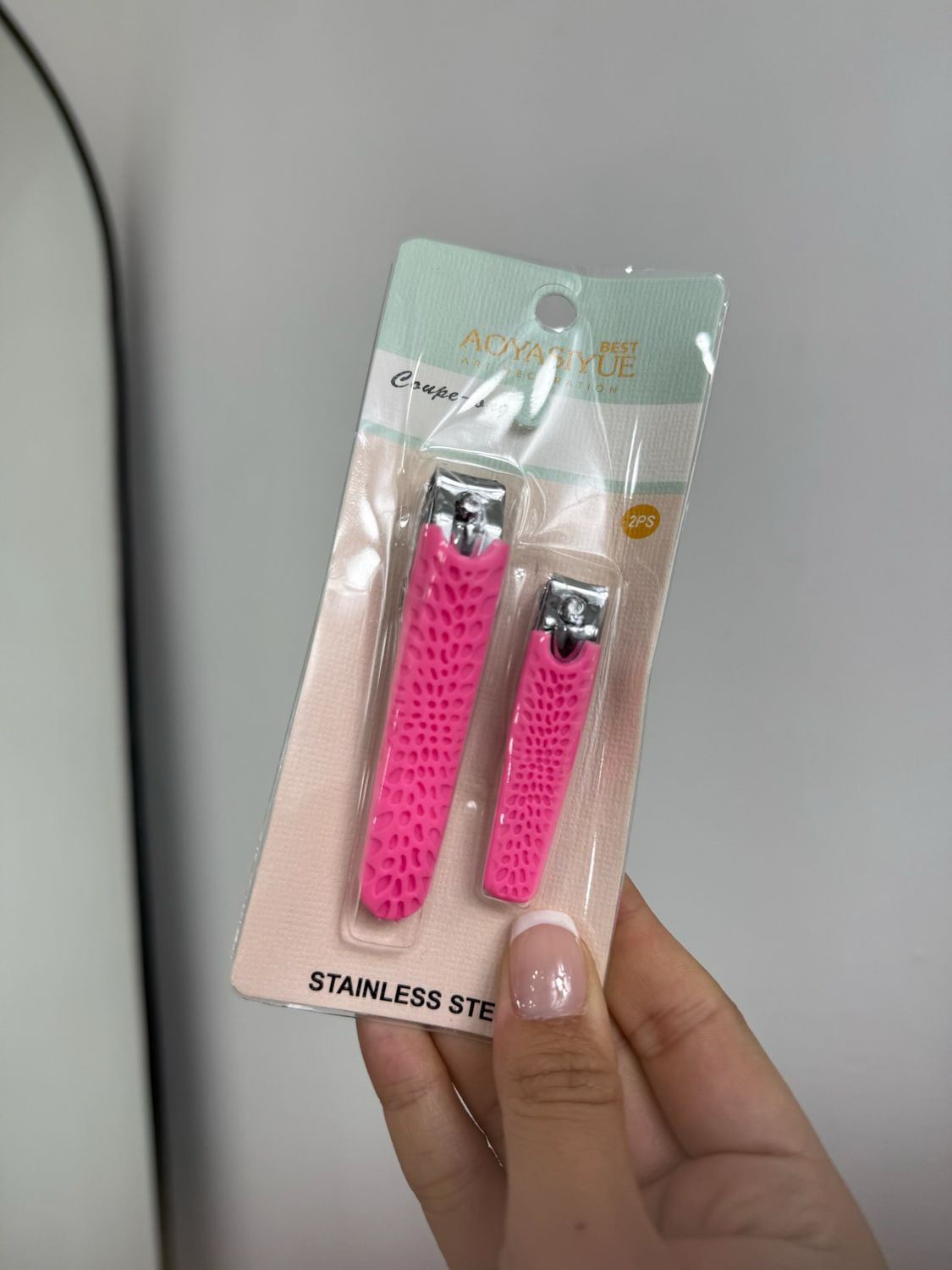Set de 2 cortauñas X MAYOR ($80 c/u paquete minimo de 12 unidades)
