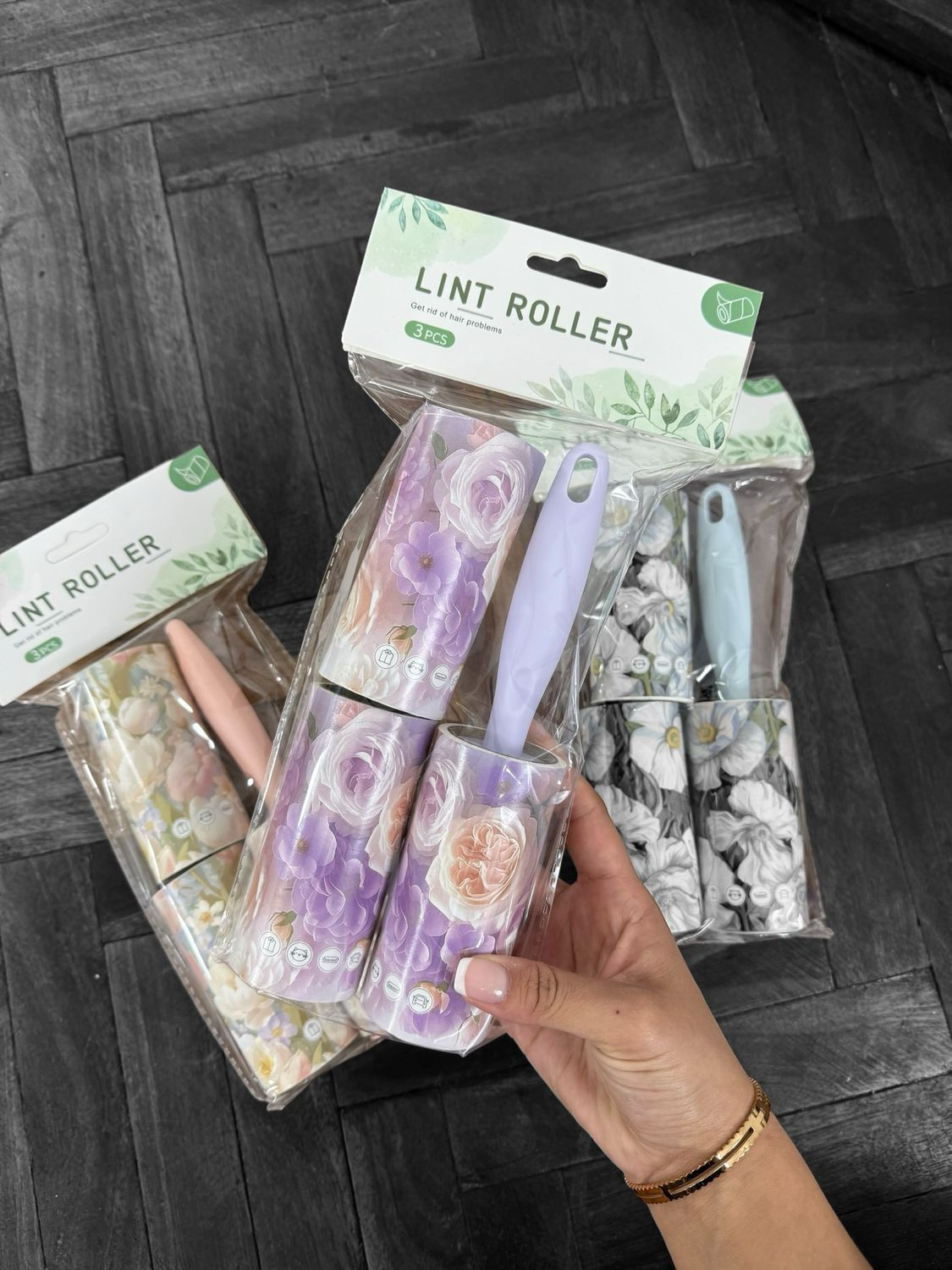 Set de cepillo anti pelusas con 2 repuestos