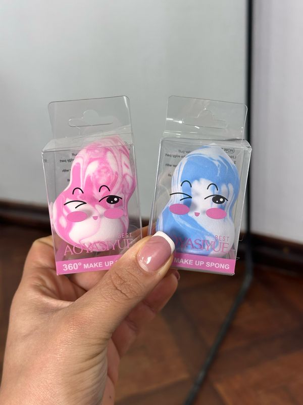 Esponja individual para maquillaje diseño difuminado X MAYOR ($30 c/u paquete minimo de 12 unidades)