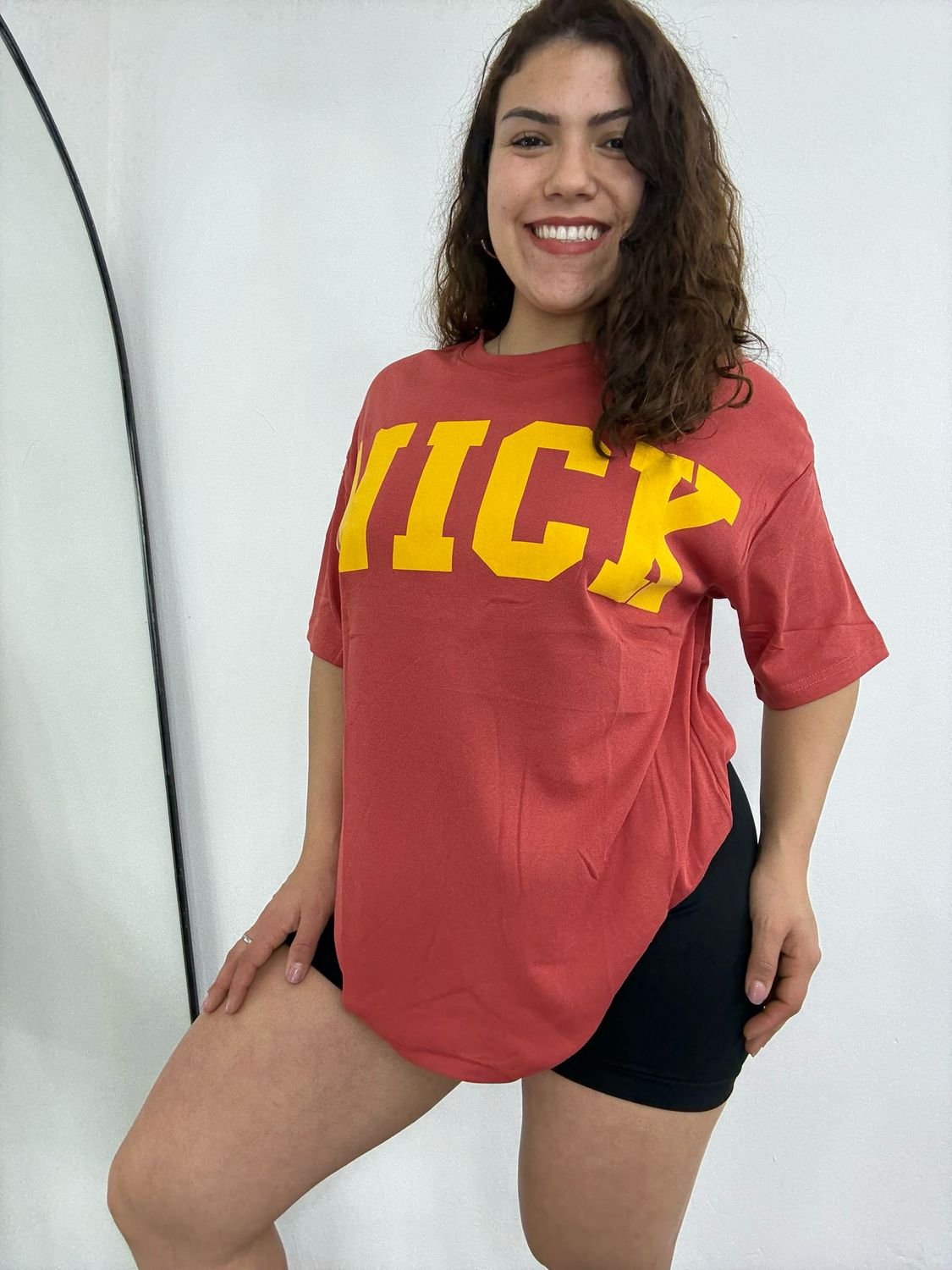 Remera oversize estampada
