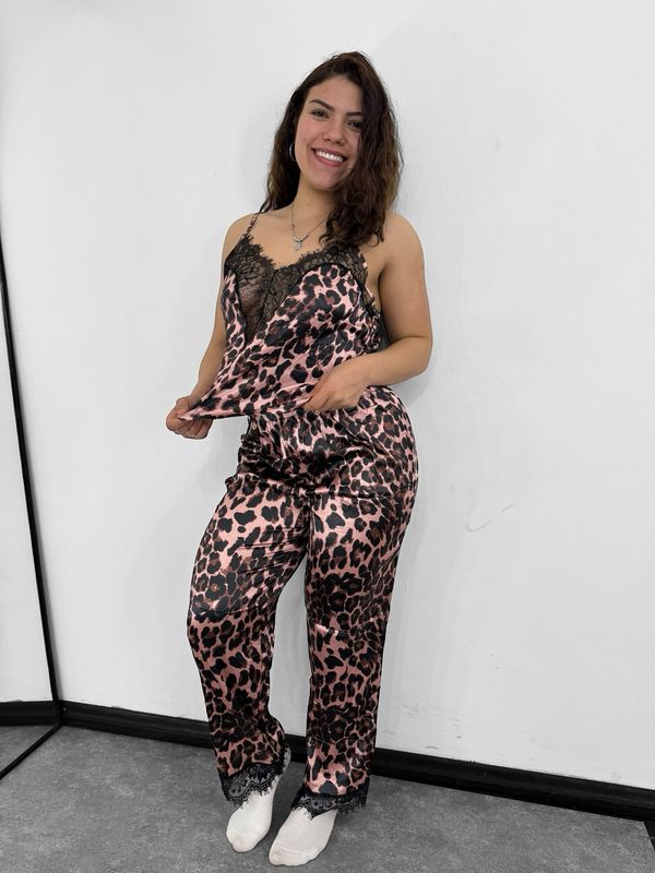 Conjunto de pijama animal Print