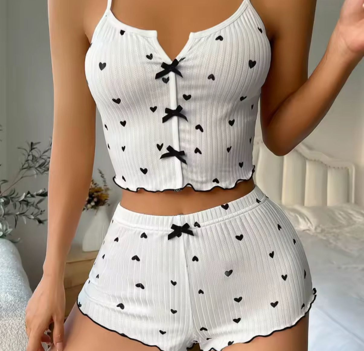 Conjunto de pijama de lenceria X MAYOR ($290 c/u  paquete minimo de 12 unidades)