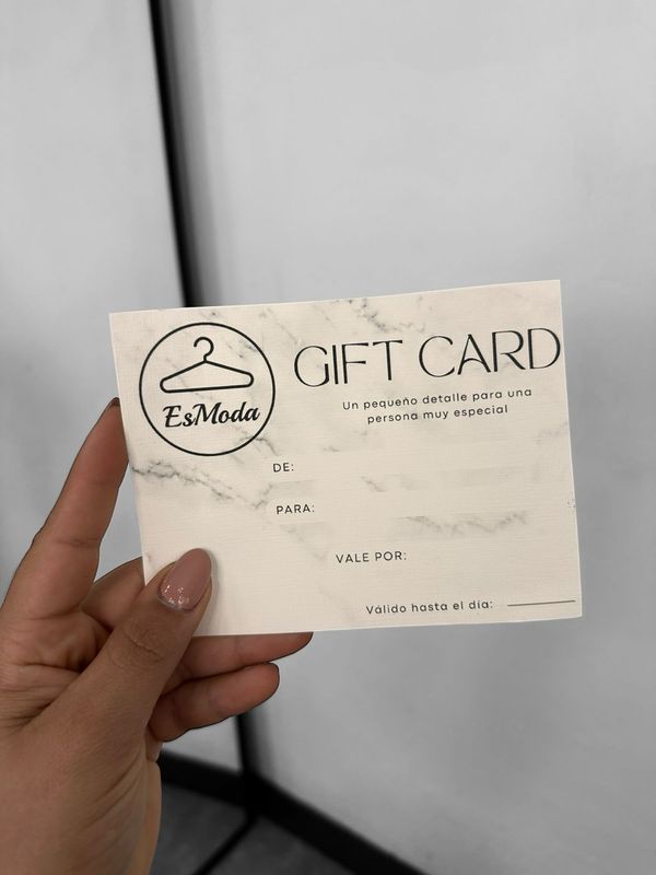 TARJETA DE REGALO ESMODA MONTO $2000