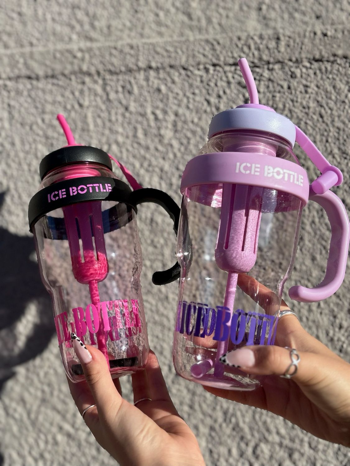 Botella en tendencia con sorbito y filtro  X MAYOR ($150 c/u paquete minimo de 12 unidades)