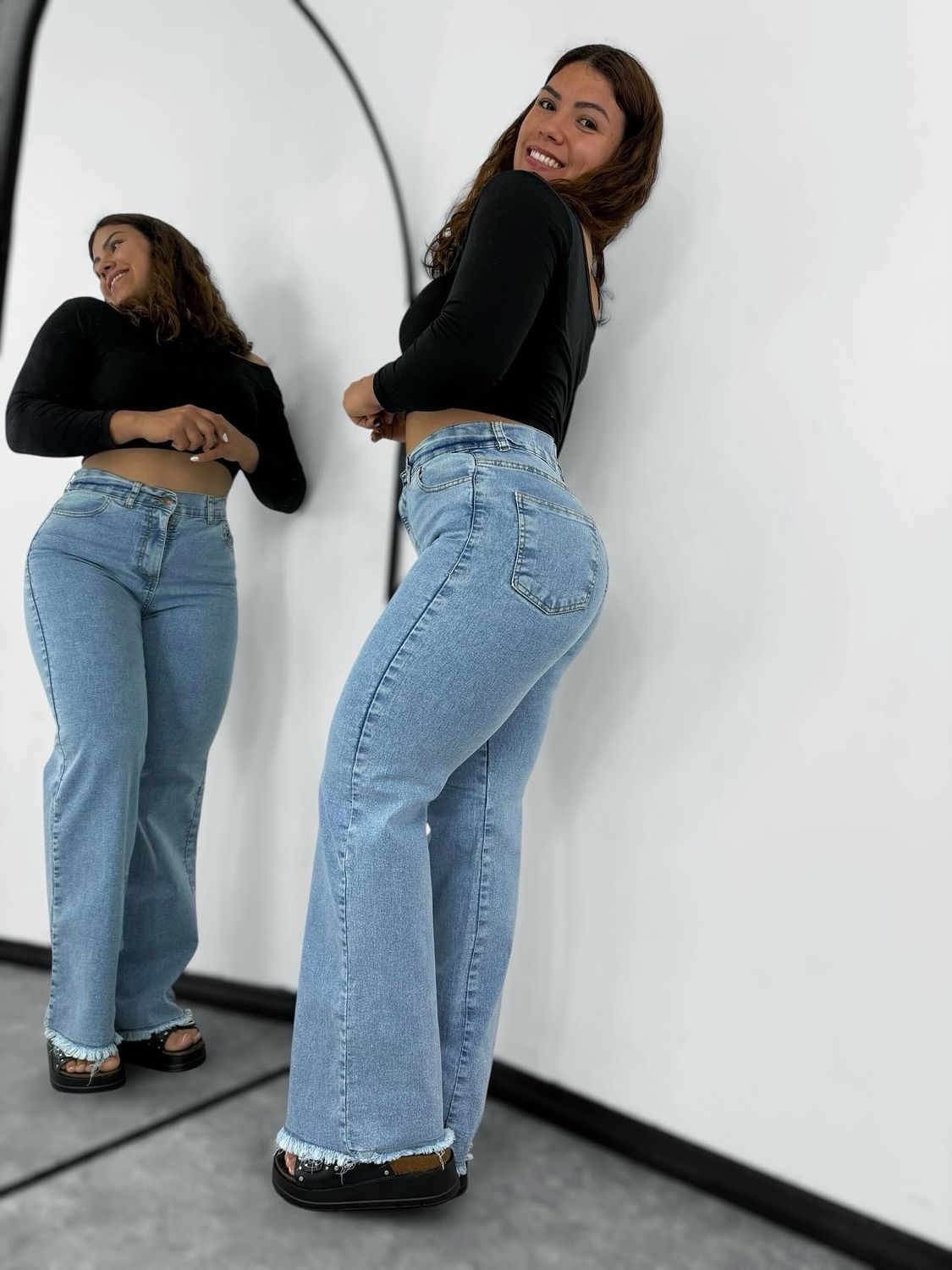 Jeans  Isla  Denim Claro