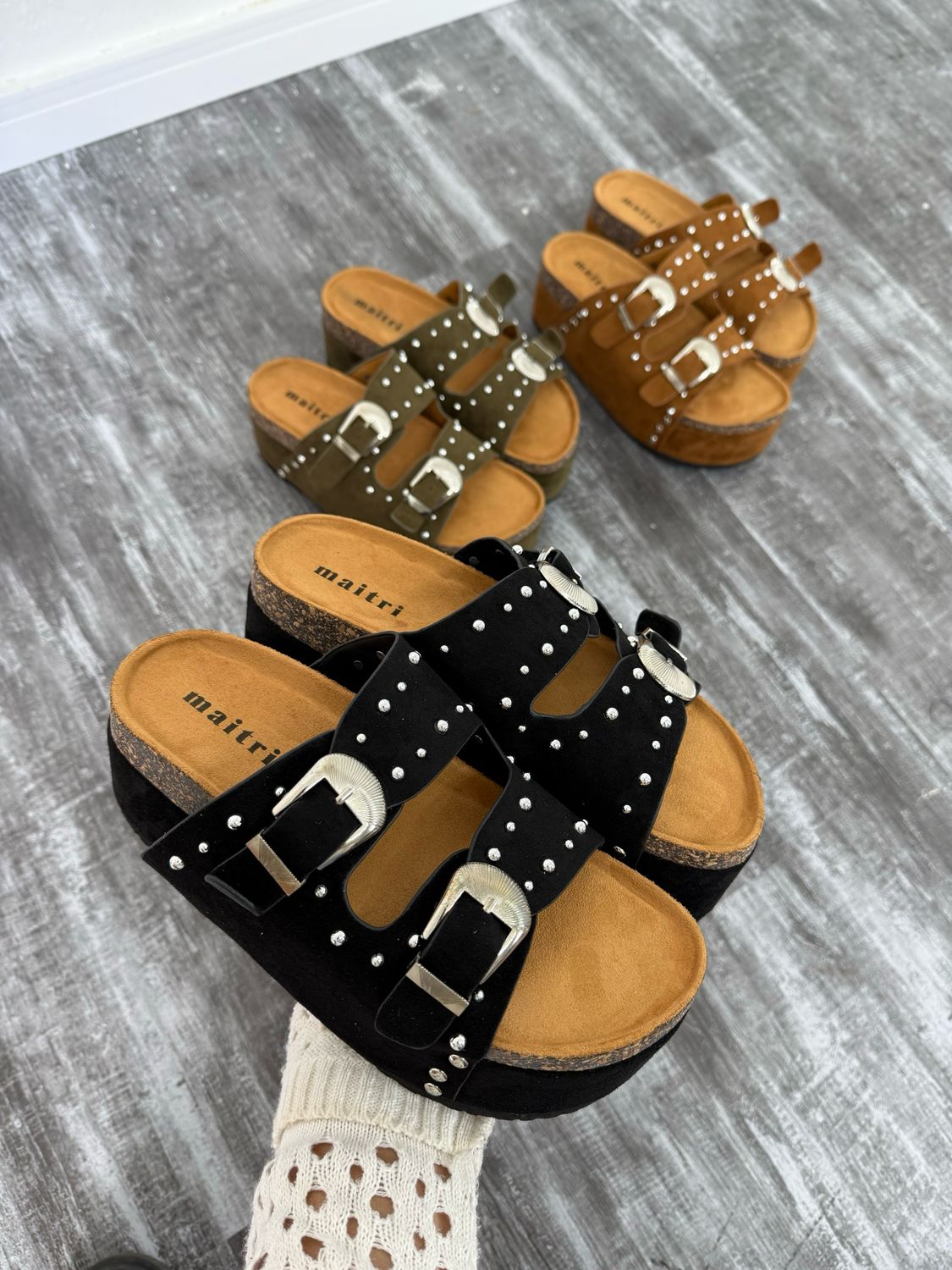 Sandalias con Doble Hebillas