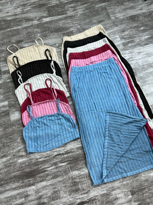 Conjunto Morley de Pollera y Top X MAYOR($405 c/u paquete minimo de 12 unidades)