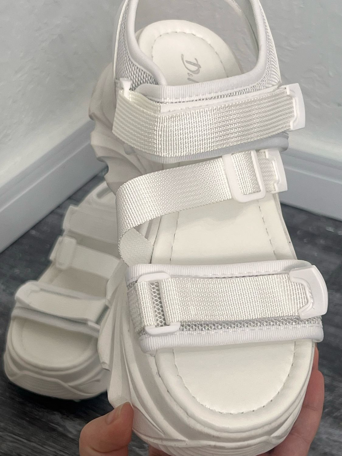 Sandalias con plataforma y doble correa