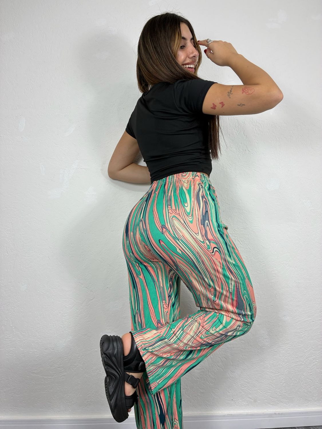 Palazo estampado en colores X MAYOR ($170 c/u paquete minimo de 6 unidades) Palazo estampado en colores X MAYOR ($170 c/u paquete minimo de 6 unidades)