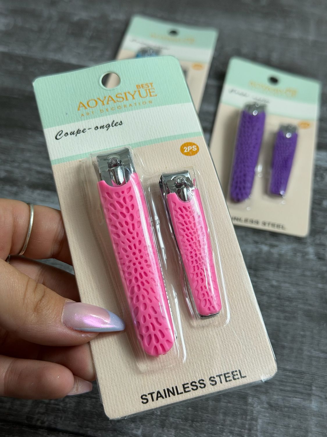 Set de 2 corta uñas