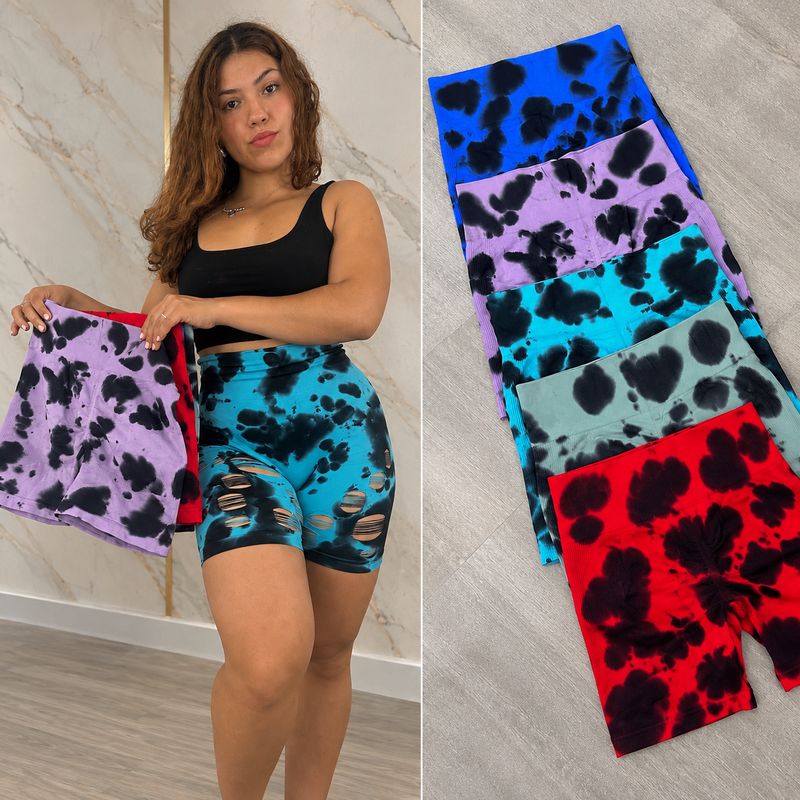 Short con push up tie-dye