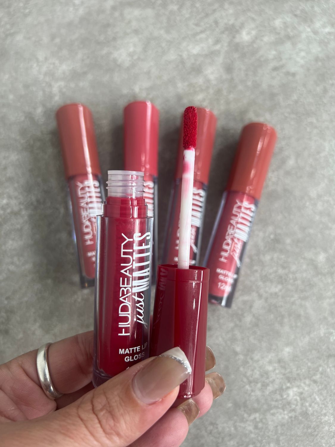 Labial mates con colores tonos rosa