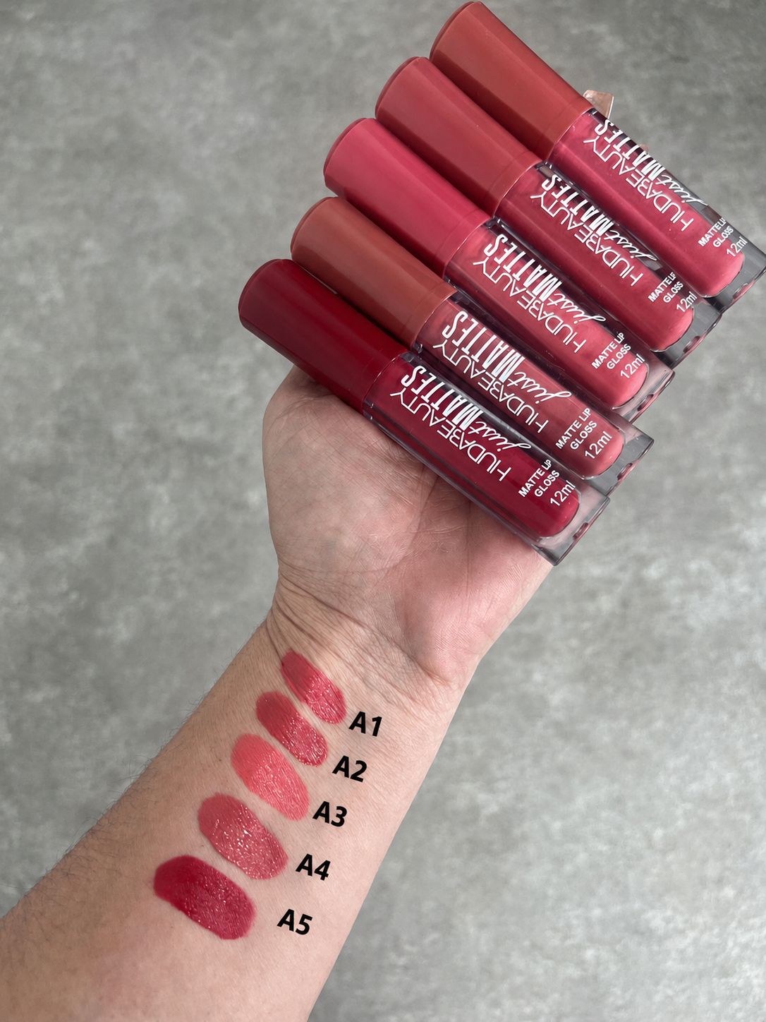 Labial mates con colores tonos rosa