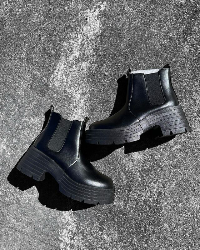 Botas con plataforma y elastico