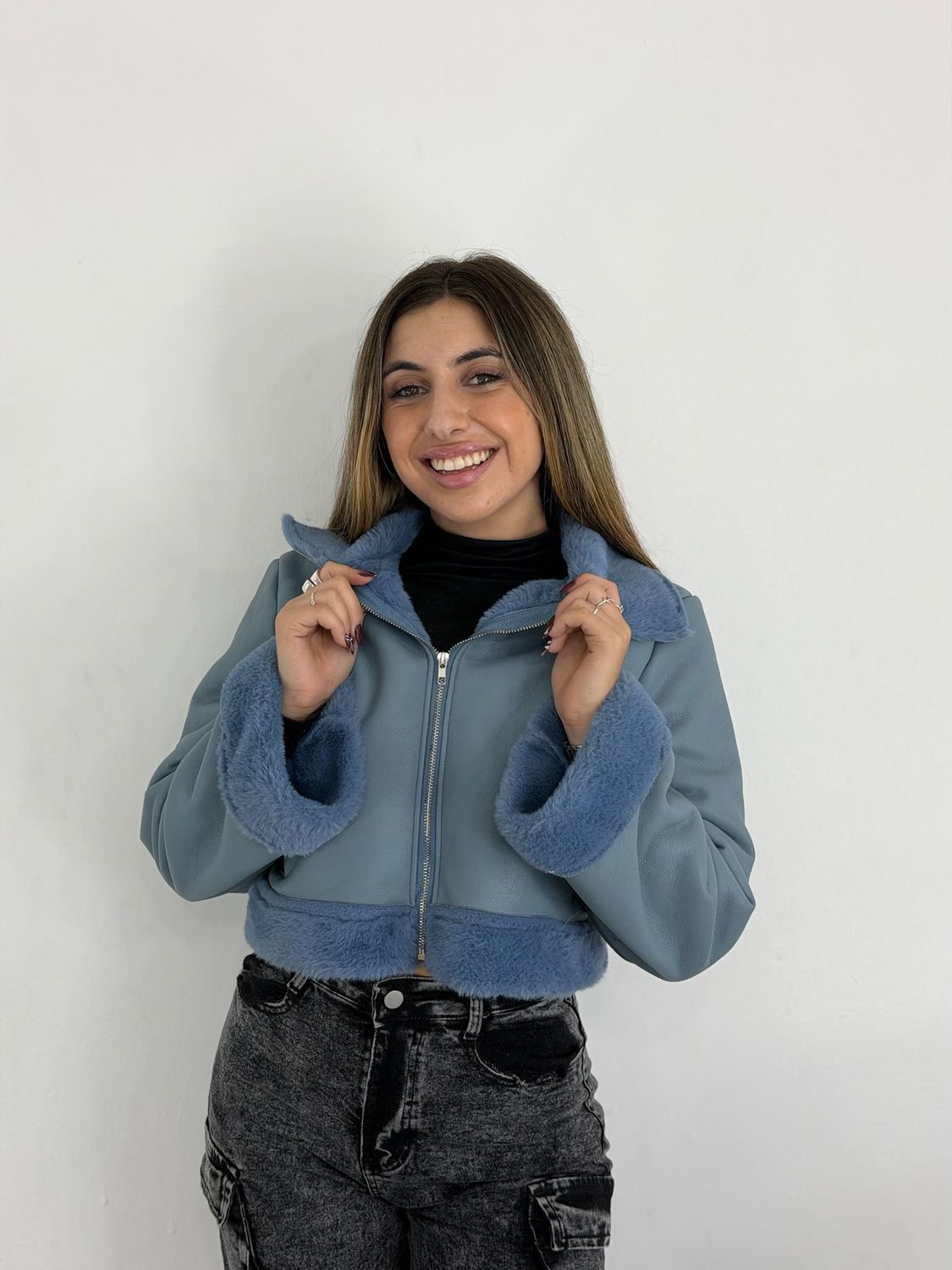Campera Gamulan con corderito para dama