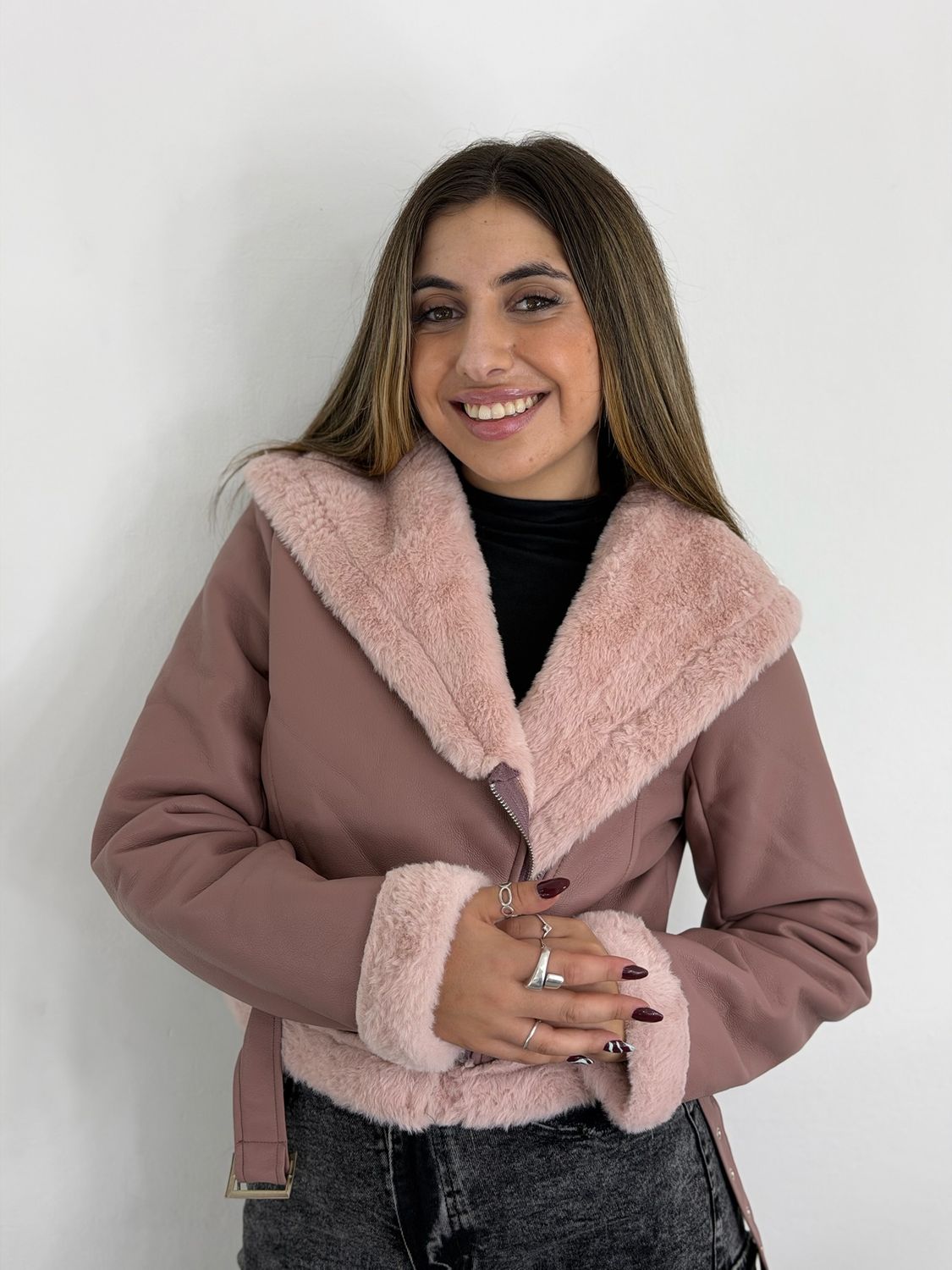 Campera Gamulan con corderito de dama