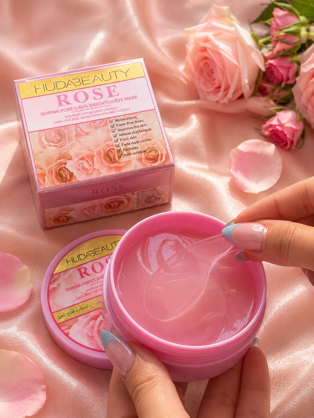 Paquete de mascarillas parches para ojos de rosas Paquete de mascarillas parches para ojos de rosas