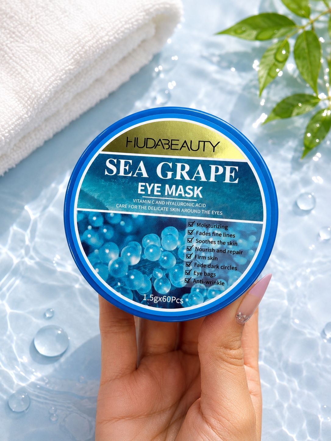 Paquete de mascarillas parches para ojos de sea grape Paquete de mascarillas parches para ojos de sea grape