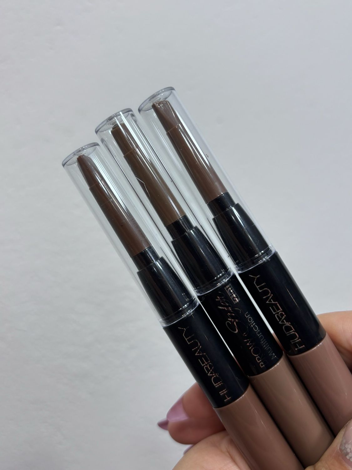 Delineador de cejas mas lapiz tonos marrones