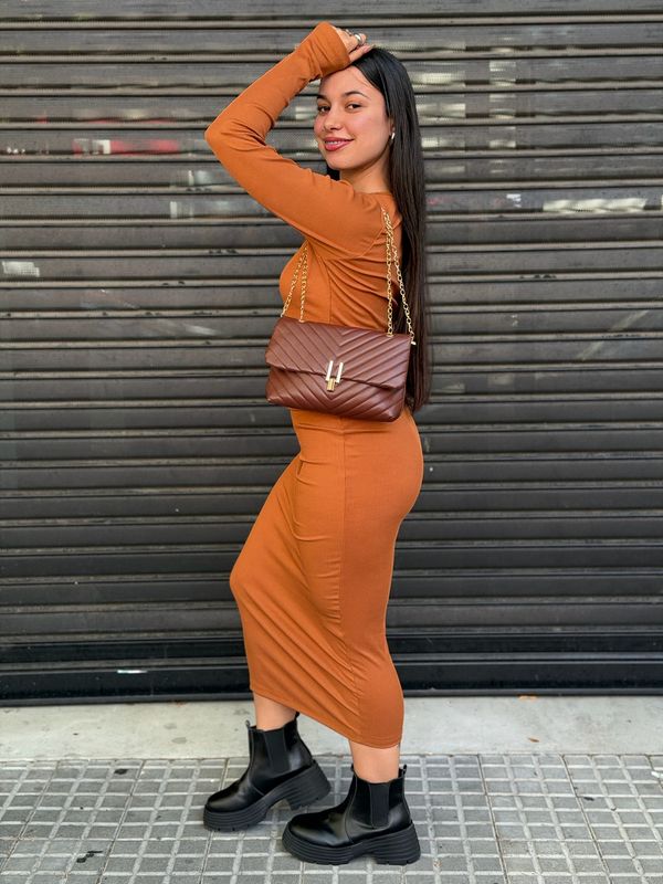 Vestido Morena en tela morley ribana