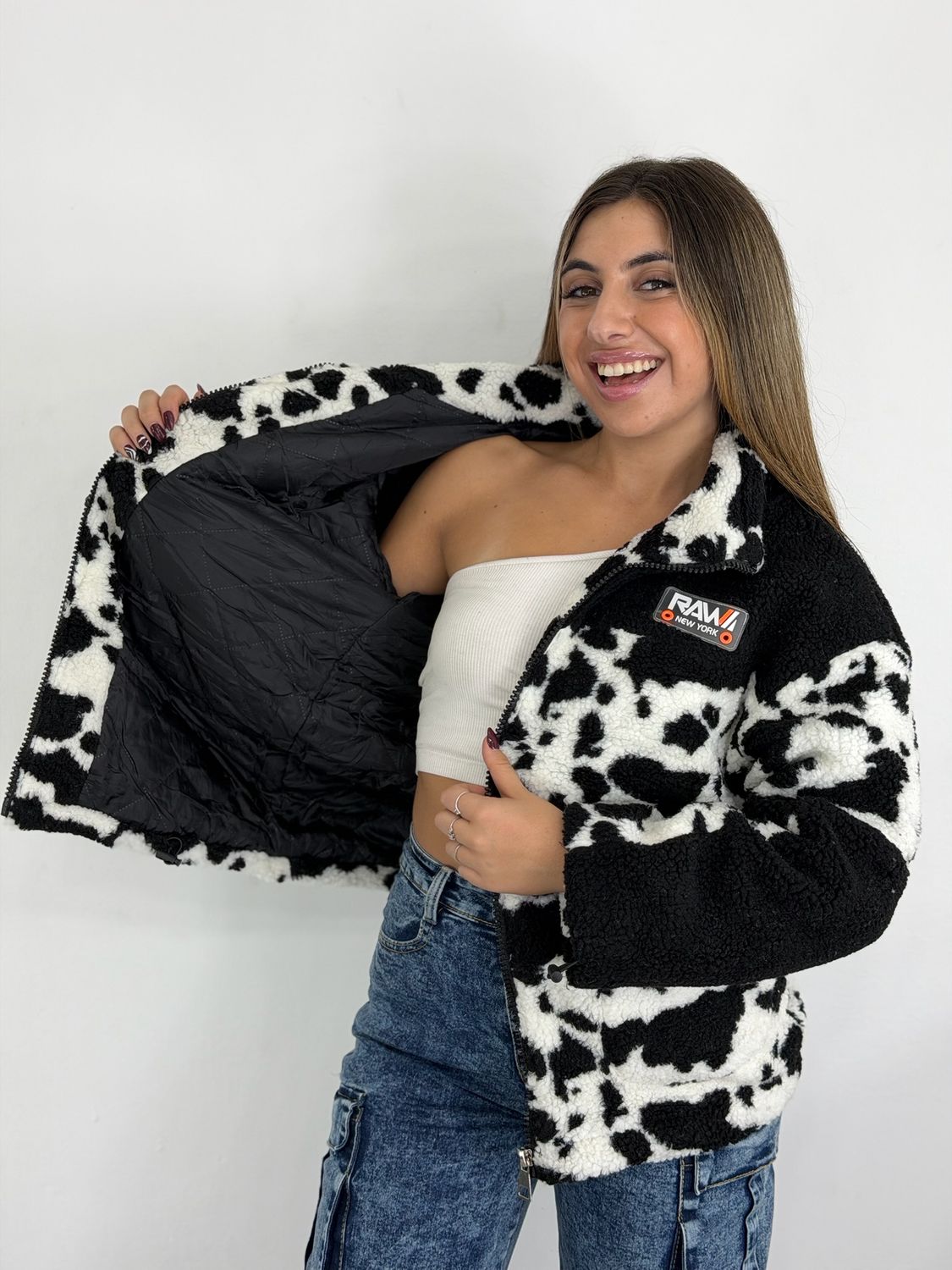 Campera print super abrigada Campera print super abrigada