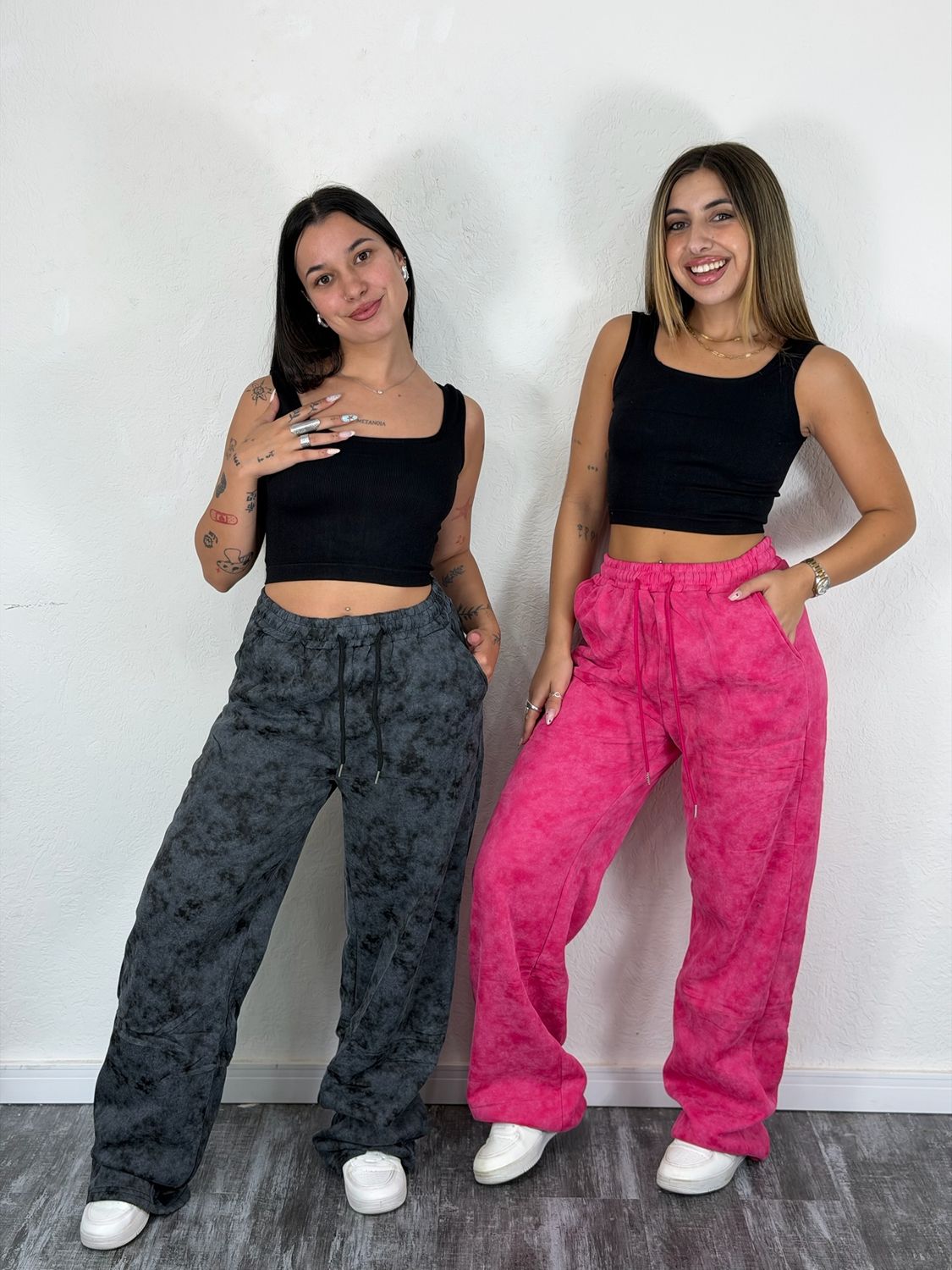 Pantalon deportivo oxford difuminado afelpado