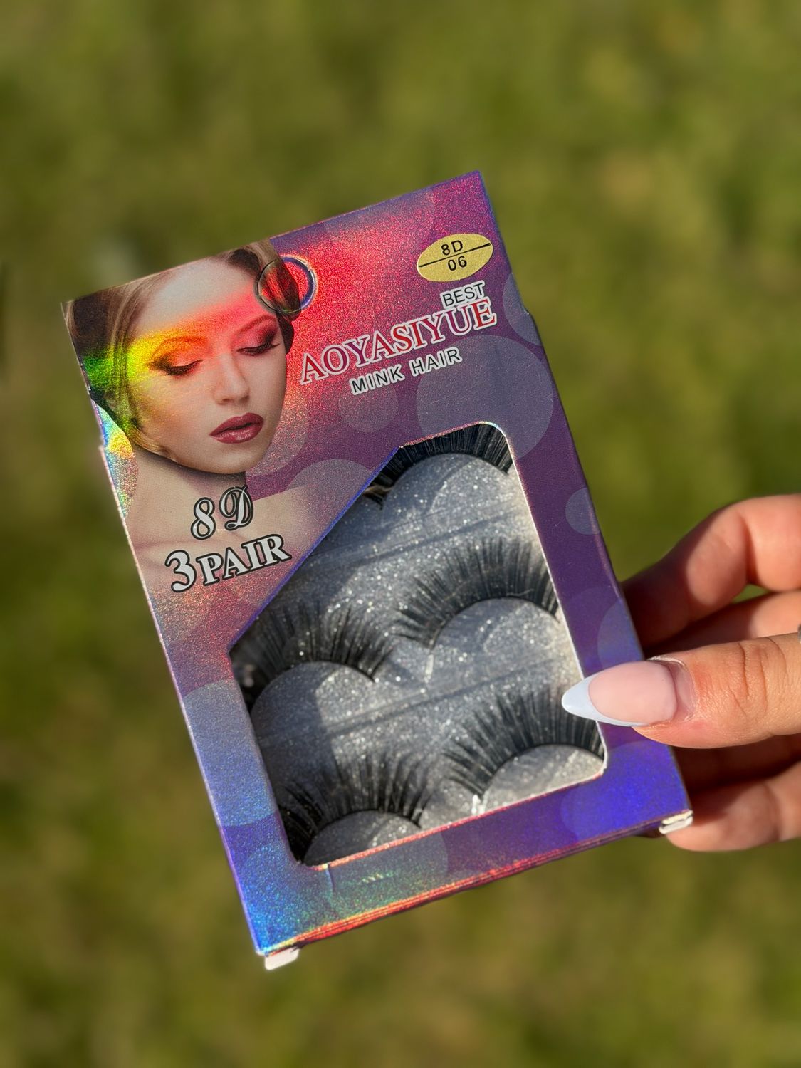 Pack de 3 pares de pestañas postizas X MAYOR ($30 c/u paquete minino de 12 pack)