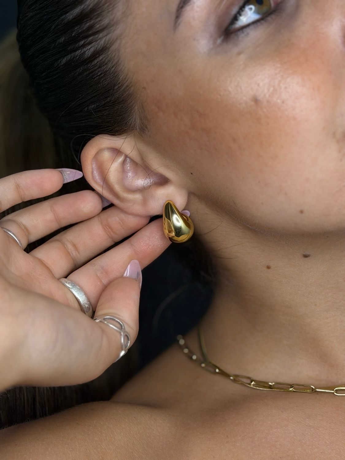 Caravanas de gota en tendencia Caravanas de gota en tendencia