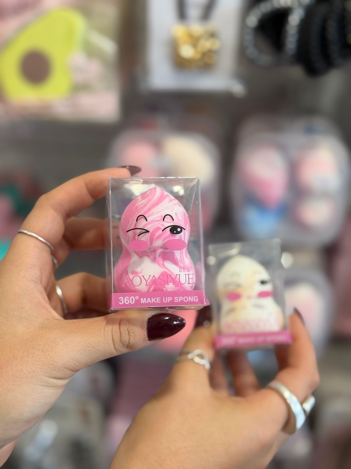 Esponja individual para maquillaje diseño difuminado