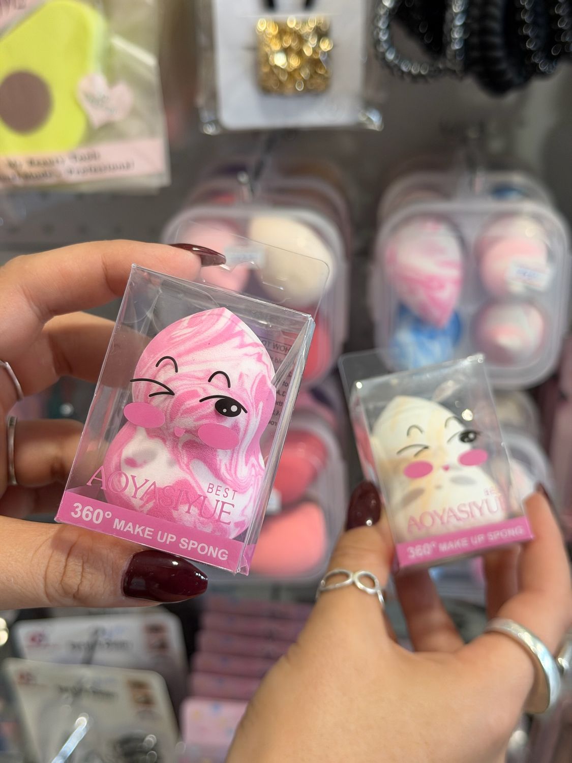 Esponja individual para maquillaje diseño difuminado X MAYOR ($30 c/u paquete minimo de 12 unidades)