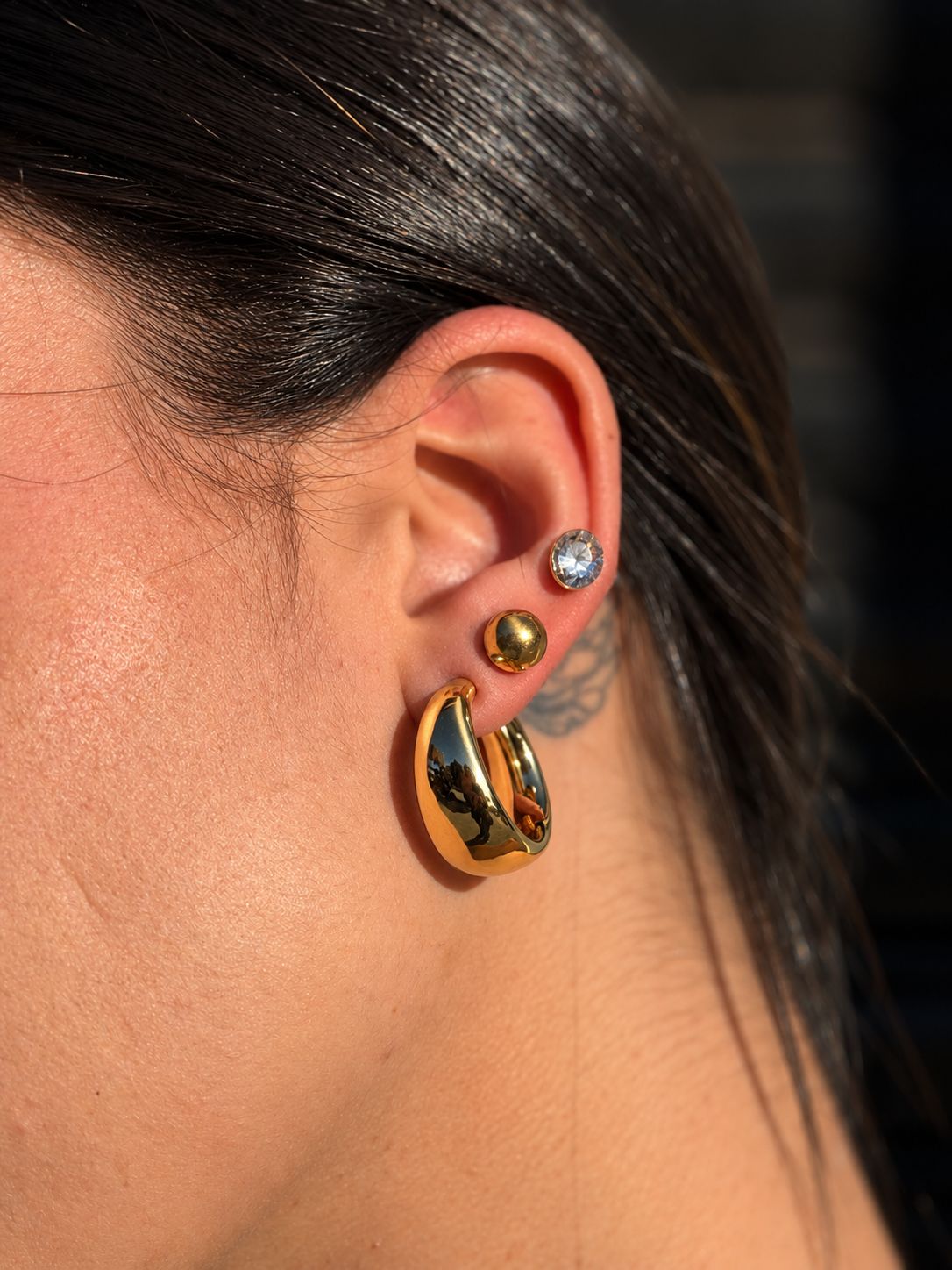 Estuche con 3 pares de caravanas en tendencia